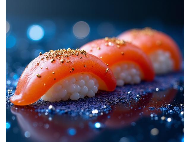 銀河をテーマにした盛り付けの寿司